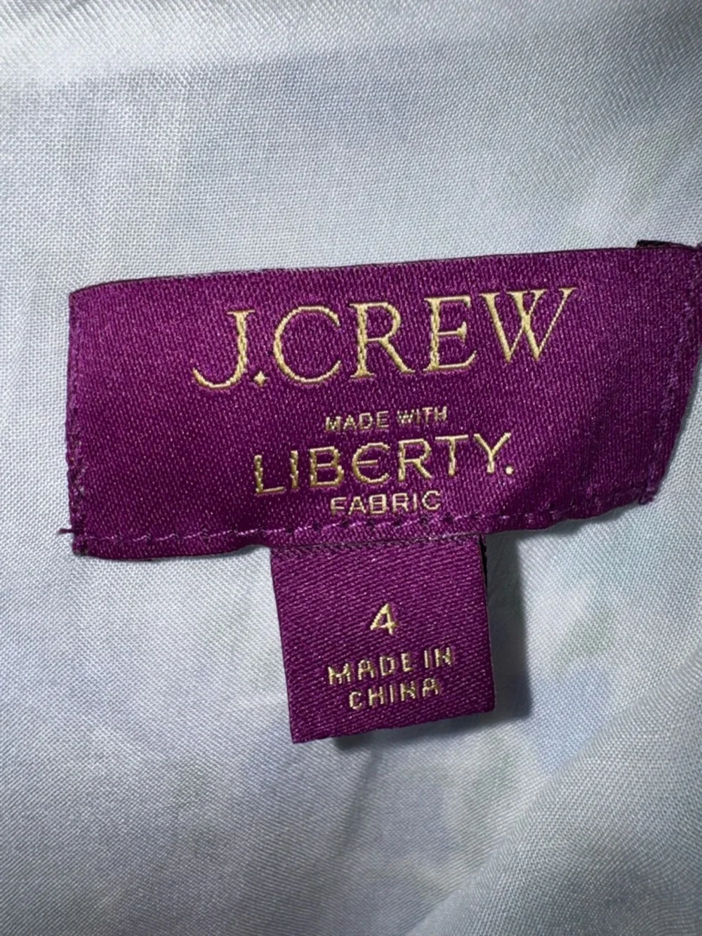 J. Crew x Liberty Fabric Light Blue Floral Midi Sundress with Spaghetti Straps 4 - Picture 10 of 12